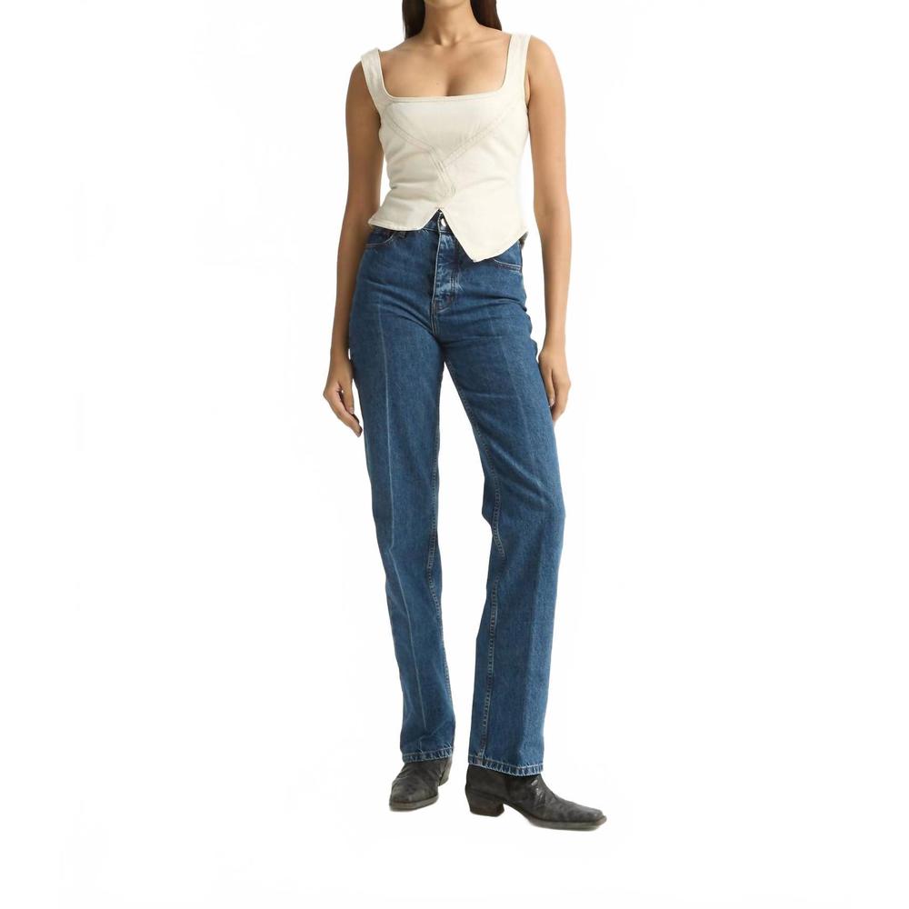 NEW DALA broken corset top in salt